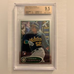2012 Topps Chrome Yoenis Cespedes RC #180A BGS 9.5 Athletics